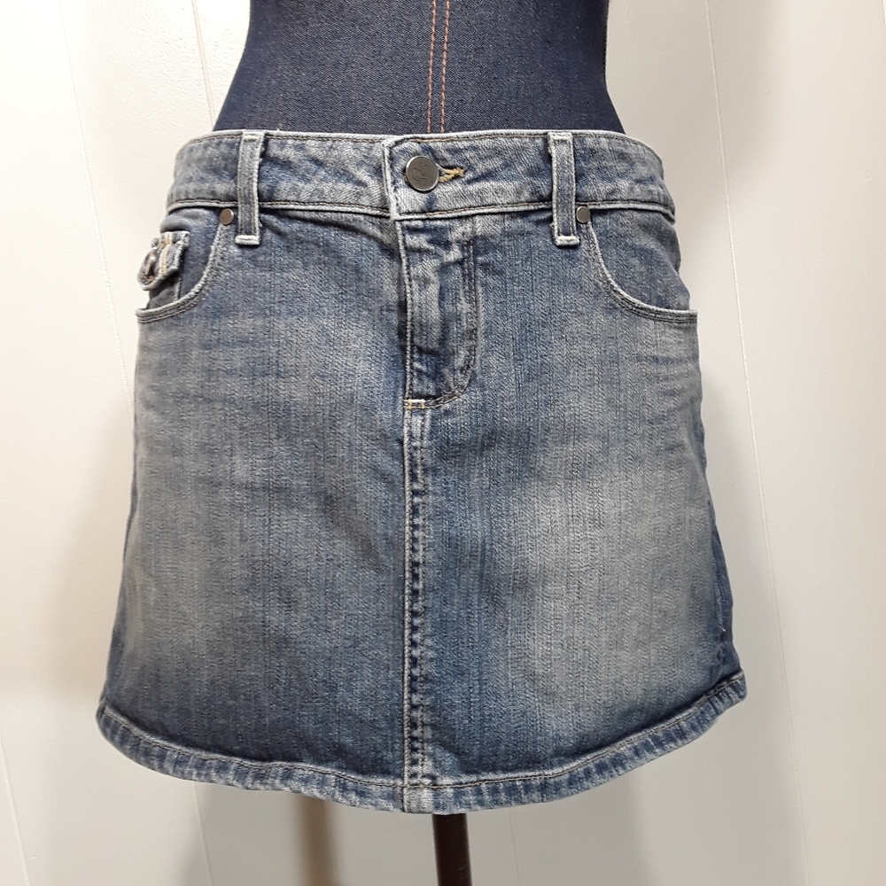 Paige Fairfax jean mini skirt size 30
